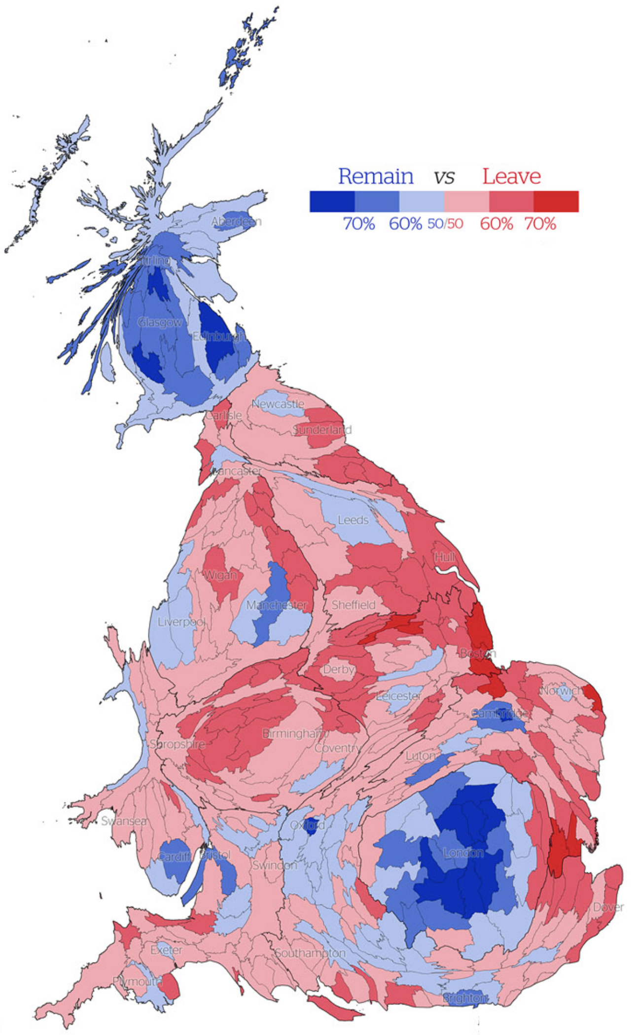 FIGURE 2.15 – BREXIT REFERENDUM RESULTS Brexit Referendum Results (Real Estate)
